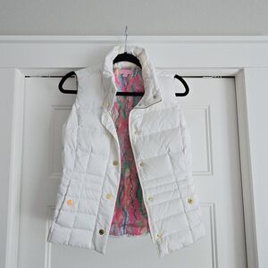 Lilly Pulitzer Isabella White Puffer Jacket